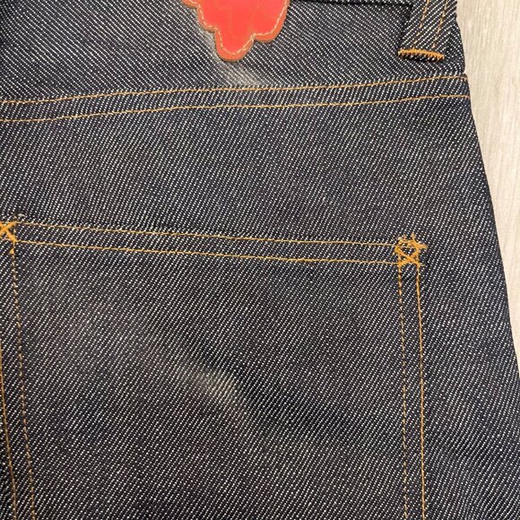 $380 NWT EMOTIONALLY UNAVAILABLE SALVEDGE JAPANESE JEANS SMALL 30 - Picture 3 of 7